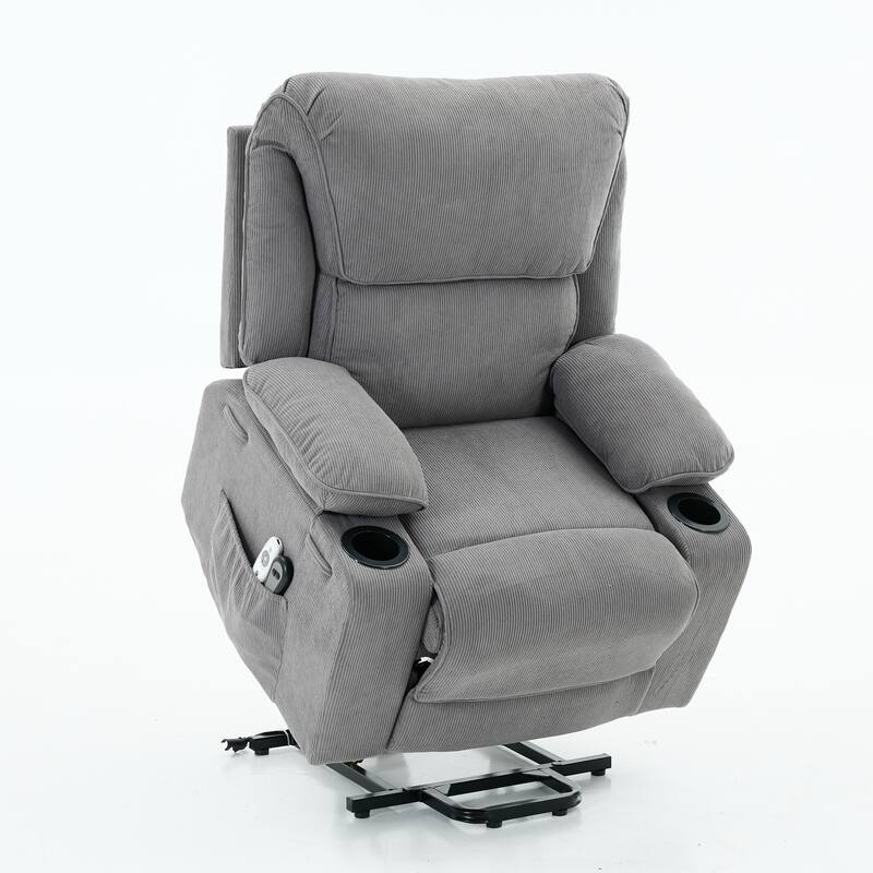 Roomfitters Power Lift Recliner Chair with Heat and Massage, Remote Control Reclining Armchair for Living Room