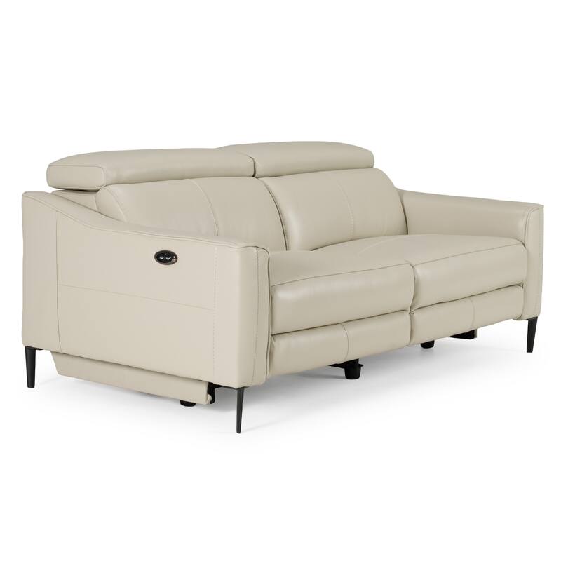 Divani Casa Eden Modern Grey Leather Sofa