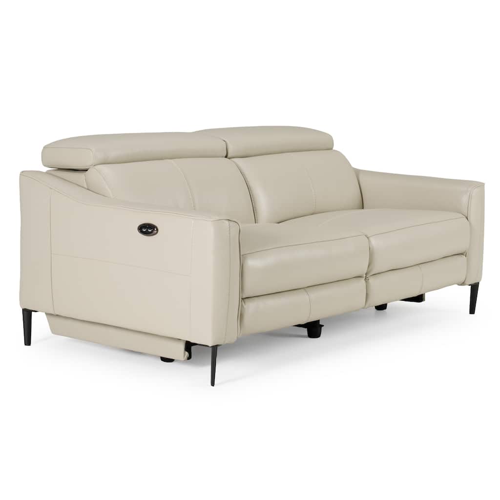 Divani Casa Eden Modern Grey Leather Sofa
