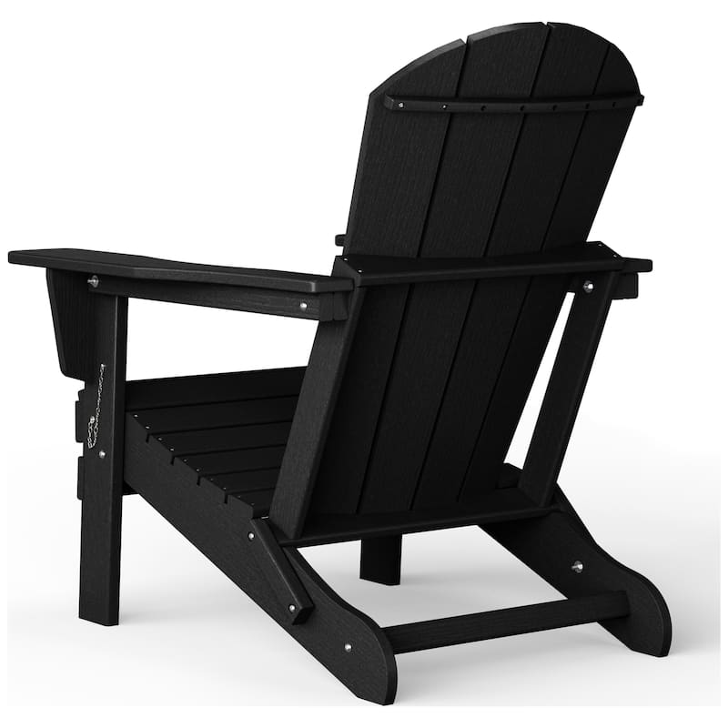 Polytrends Alvaro Outdoor Adirondack Chair with Cup Holder