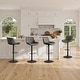 preview thumbnail 3 of 27, Art Leon Faux Leather Adjustable Swivel Barstool, Set of 4