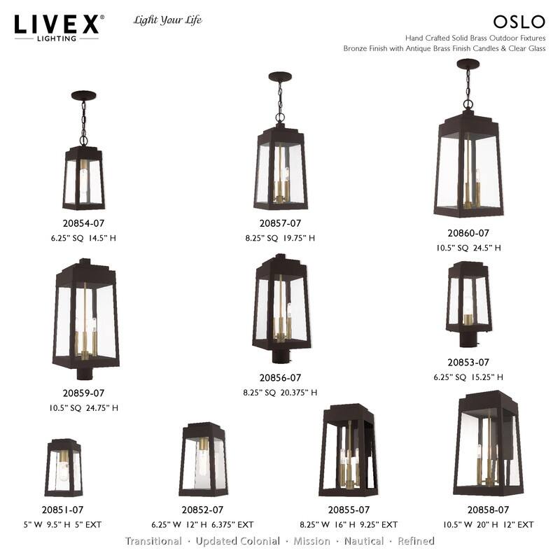 Livex Lighting 1-Light Outdoor Pendant Lantern, 20854