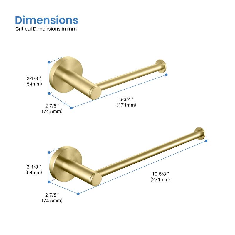 Circular 2-Piece Bathroom Hardware Set