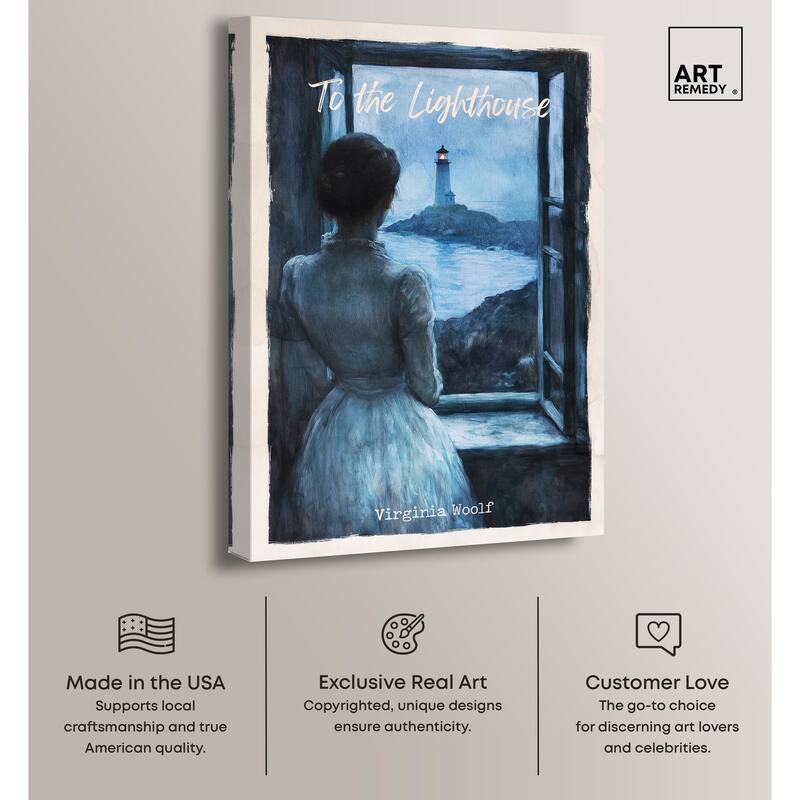 To the Lighthouse Canvas by Art Remedy, Gallery Wrapped
