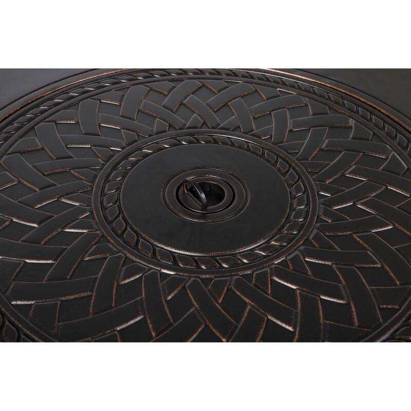 Wagner Round Aluminum Fire Pit - N/A