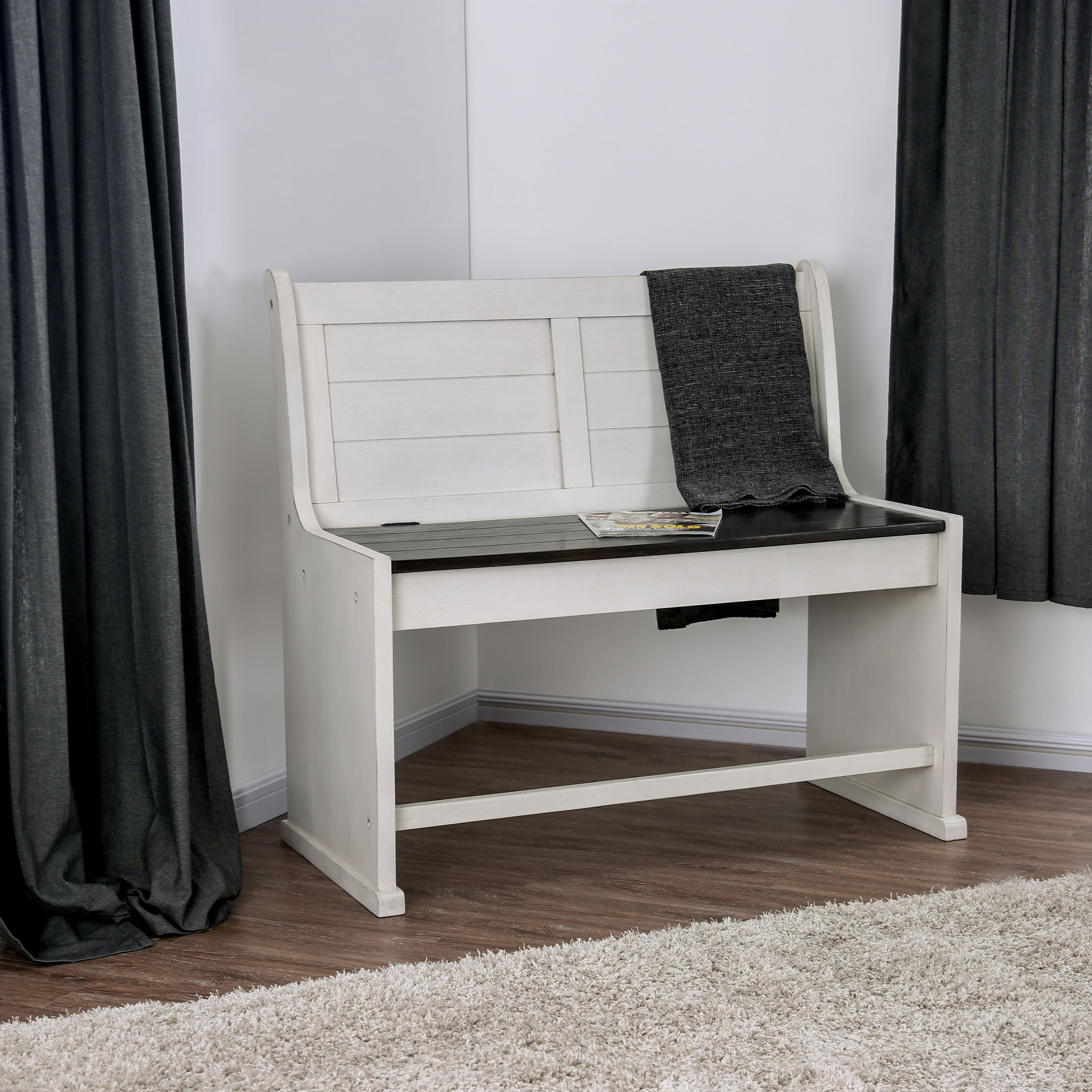 Counter shop height loveseat