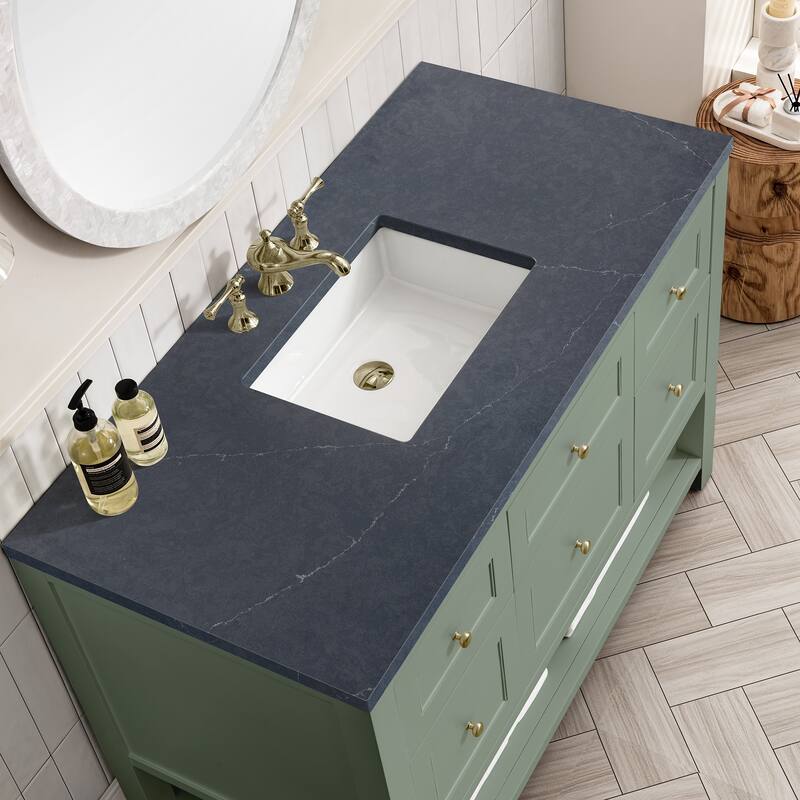 James Martin Vanities Breckenridge 48" Single Vanity, Smokey Celadon