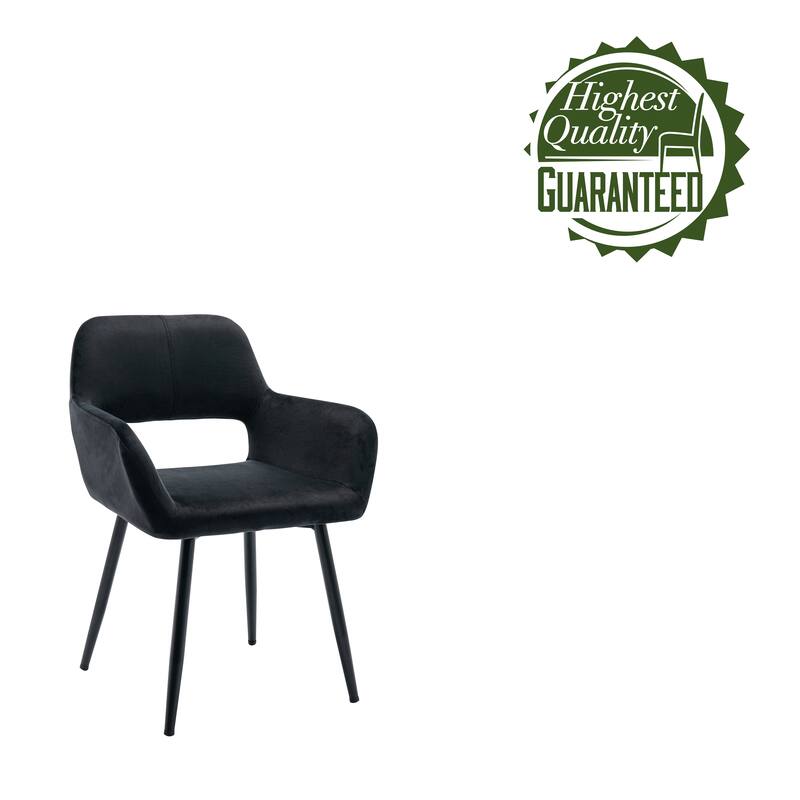 Porthos Home Giana Velvet/ Steel Dining Chairs (Set of 2)