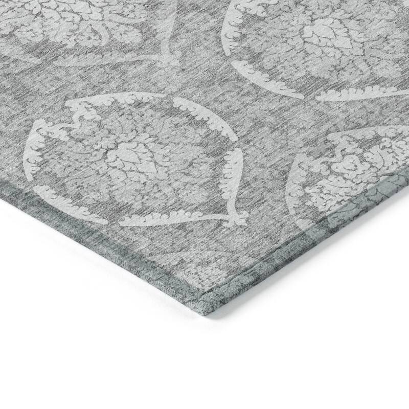 HomeRoots Medallion Transitional Rectangle Outdoor Rug