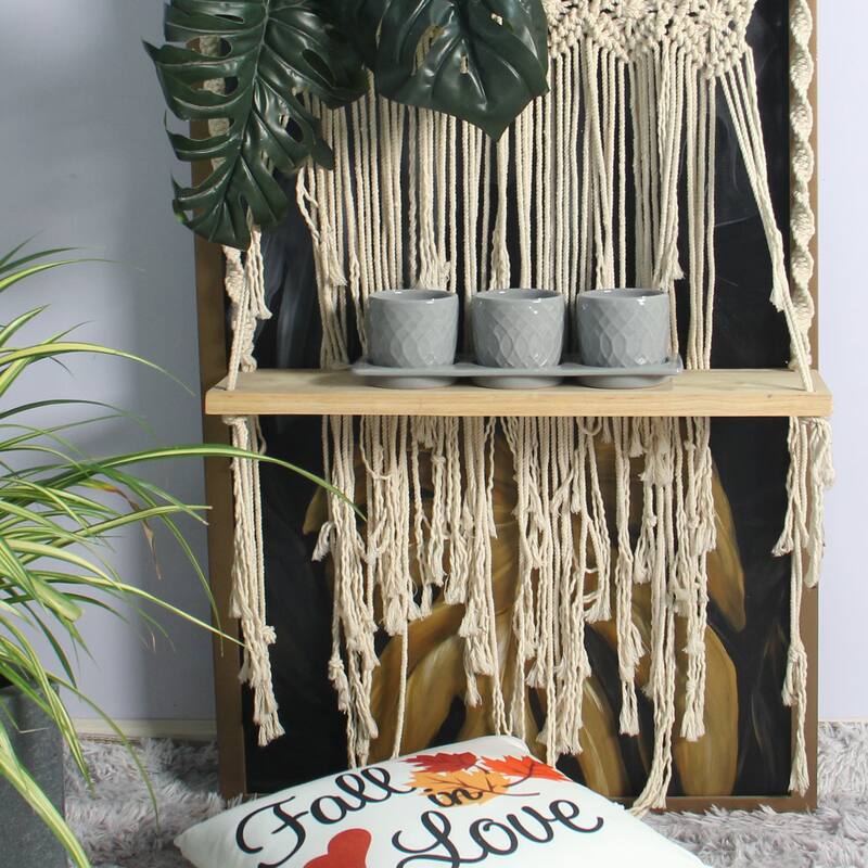Dahlia Ceramic Planter Set with Disk