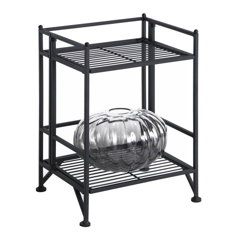 Convenience Concepts Xtra Storage 2 Tier Folding Metal Shelf