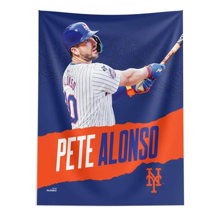 MLB New York Mets Player Wall Hanging - 50" x 60" - 50" x 60" - Pete Alonso
