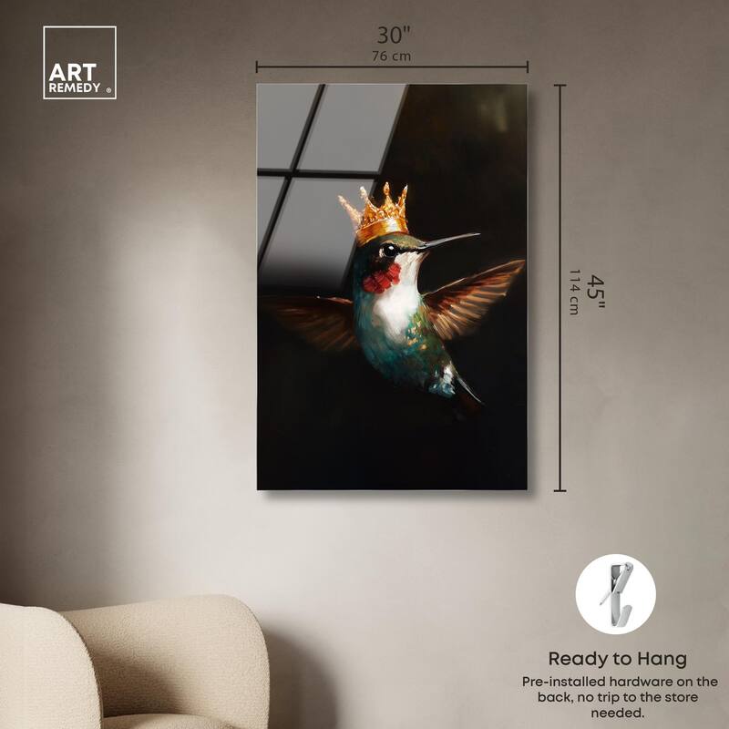 Royal Bird I Acrylic by Art Remedy, Ready to Hang