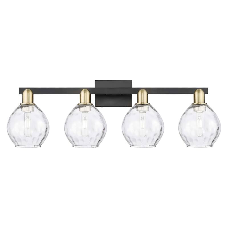 Innovations Lighting 716-4W-11-33 Waverly Vanity Waverly 4 Light 33" - Black Antique Brass / Clear
