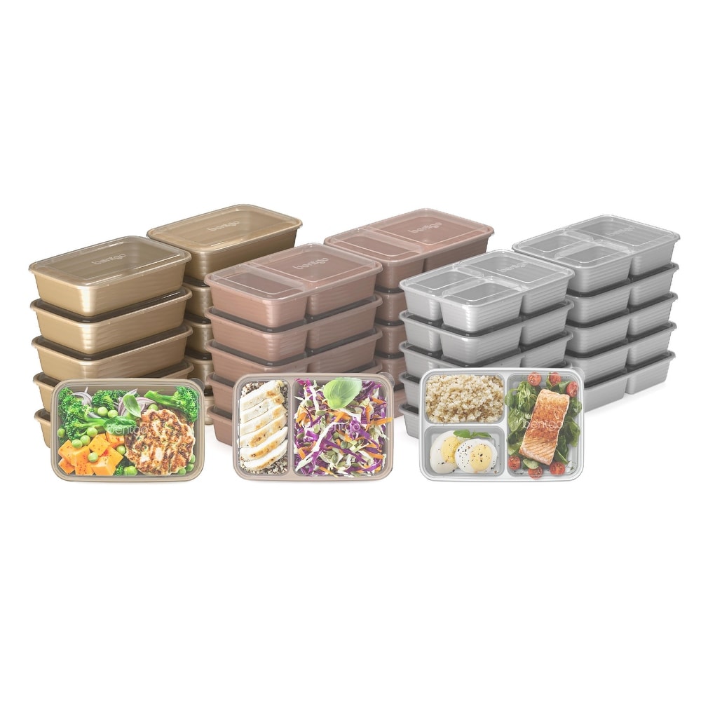 Bentgo Deluxe 4-Piece Lunch Set | Bento Box Lunch Set Slate