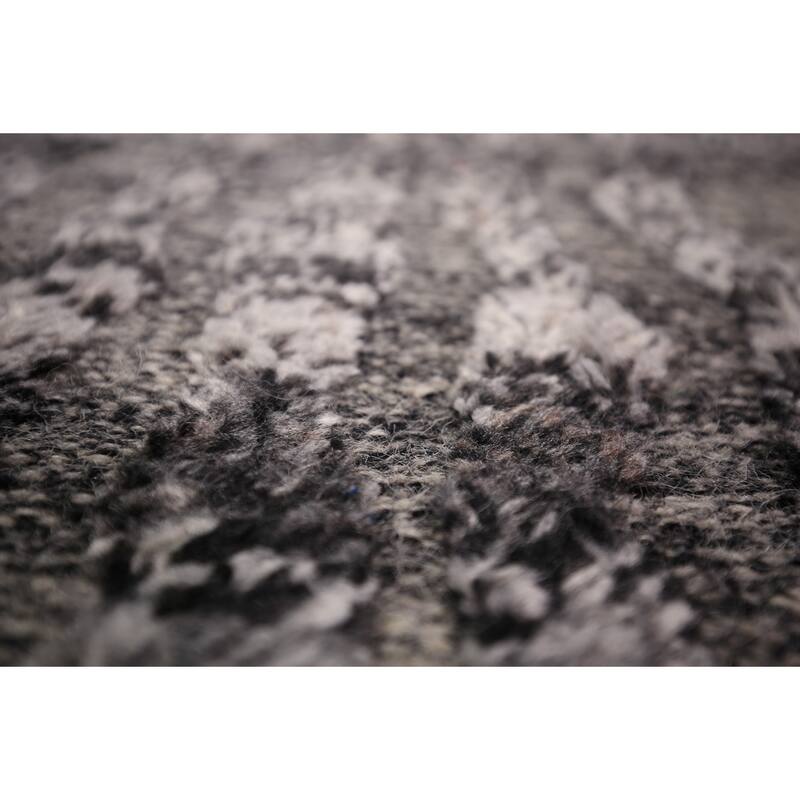 Abstract Moroccan Oriental Area Rug Handmade Wool Carpet - 5'1" x 8'0"