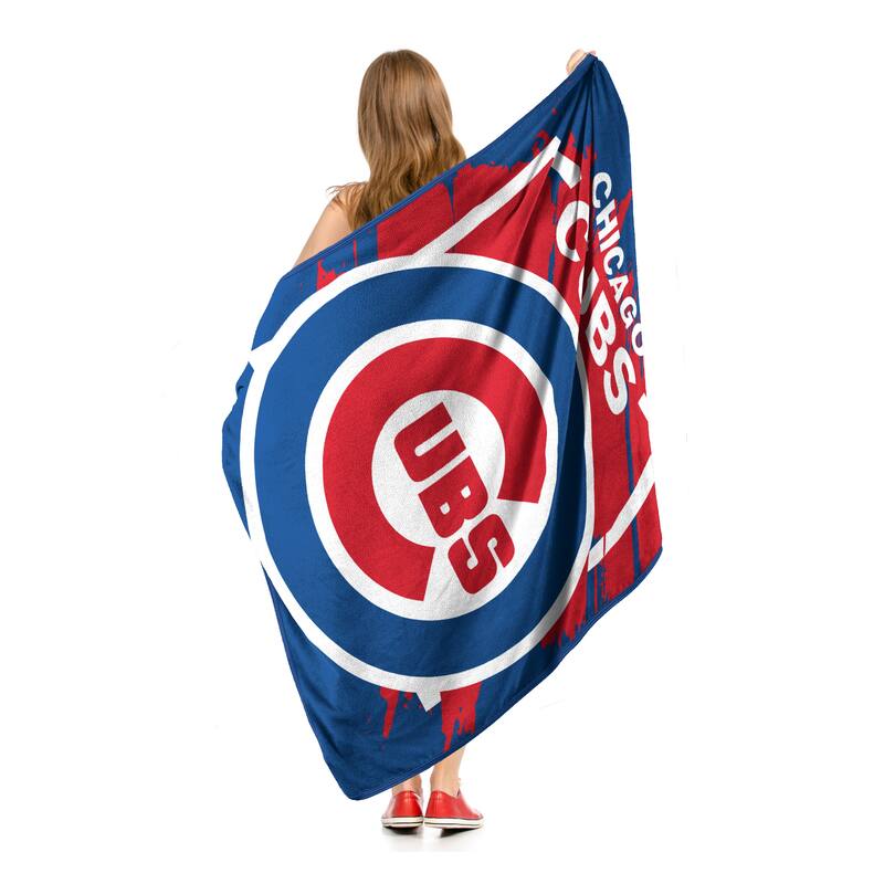 MLB 059 Dimensional- Cubs Micro Raschel Throw