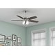 preview thumbnail 1 of 18, Hunter 52' Amberlin Ceiling Fan with LED Light Kit, Pull Chains - Farmhouse, Transitional, Rustic Brushed Nickel