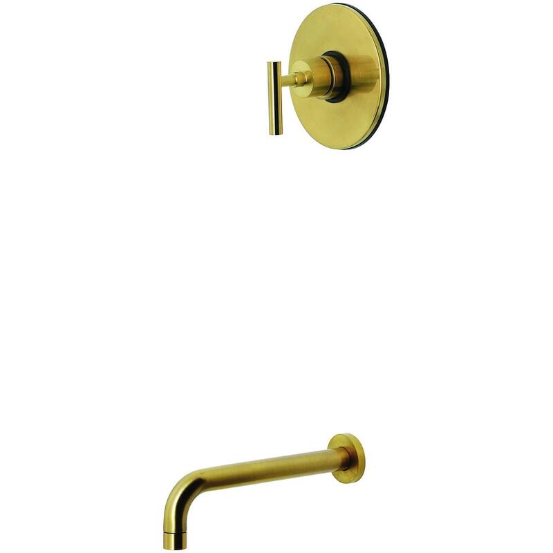 Kingston Brass KB633.CMLTO Manhattan 10-13/16" Tub Spout with - Brushed Brass