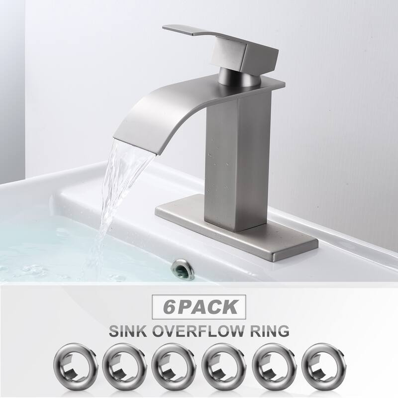 WOWOW 1.2 in. Sink Basin Trim Overflow Cover (6-Pack)