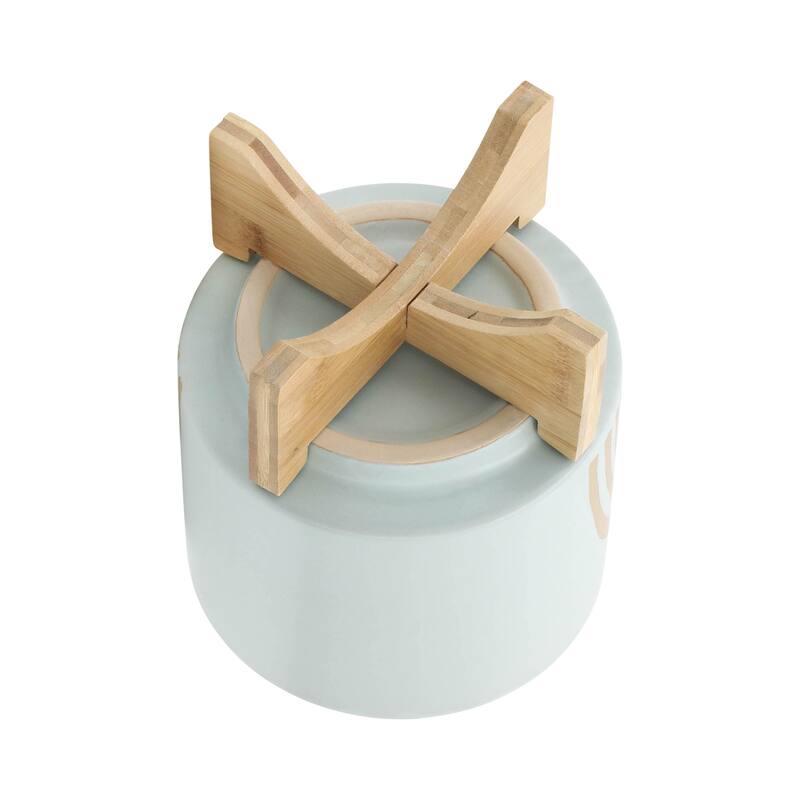 Sagebrook Home Ceramic Rainbow Arch Planter Pot with Stand