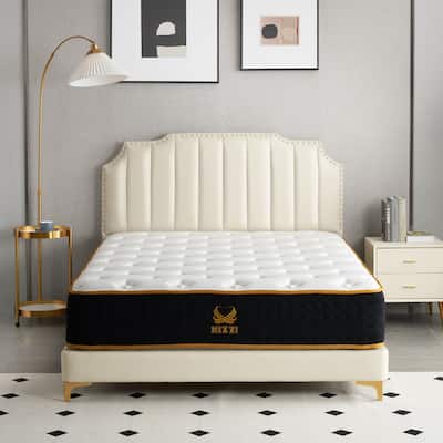XIZZI 12" Inch Gel Pocket Spring Mattress-Queen