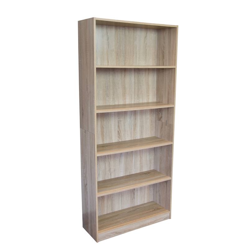 Slide Logic 6 Tier 72"H x 32"W Bookcase - Sonoma Oak