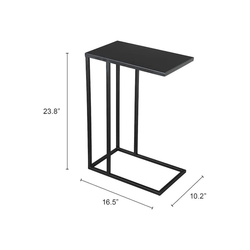 Atom Side Table Black