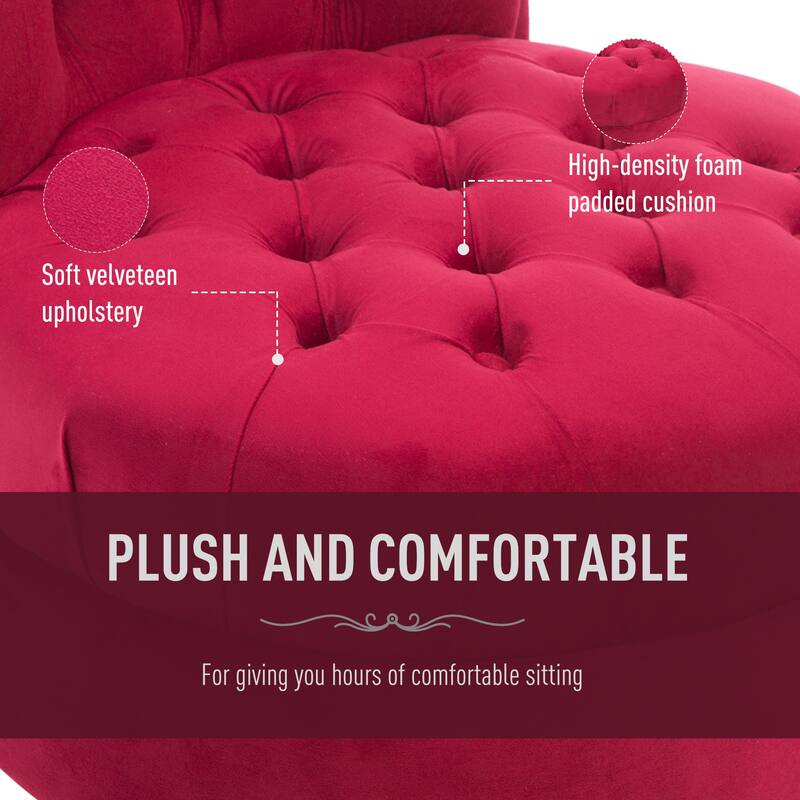 Upholstered High Back Accent Chair Armless Chair