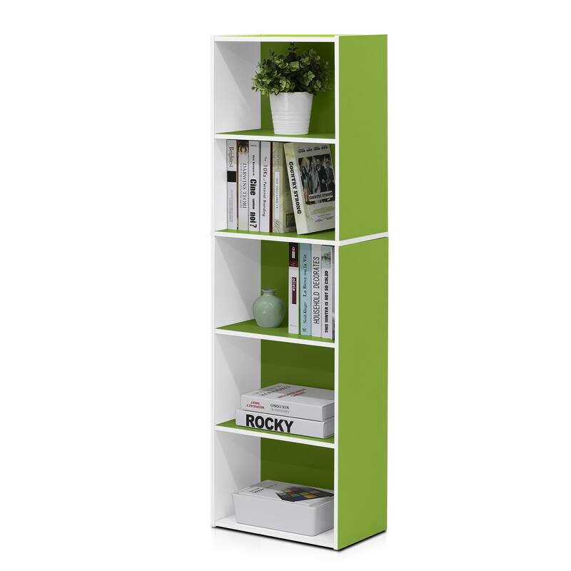 Porch & Den Hollygrove Reversible Color 5-tier Open Shelf Bookcase