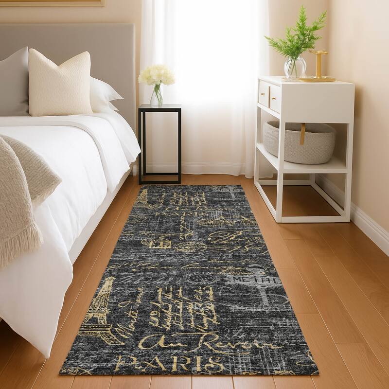 Machine Washable Indoor/ Outdoor Paris Chic Chantille Rug