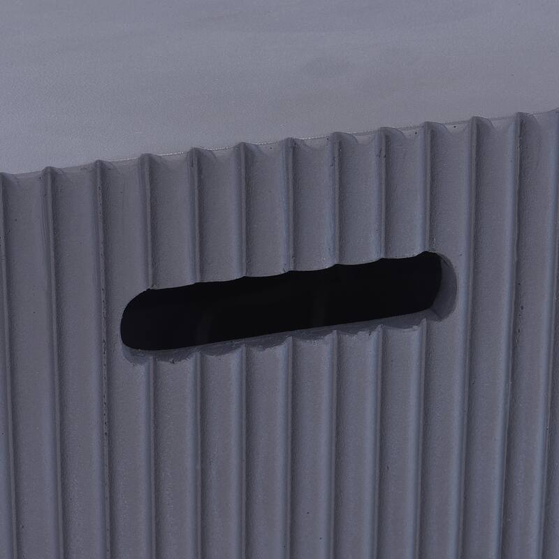 Christopher Knight Home - Lecce Outdoor 48.2" Rectangular MgO Fire Pit Table with 50,000 BTU Burner