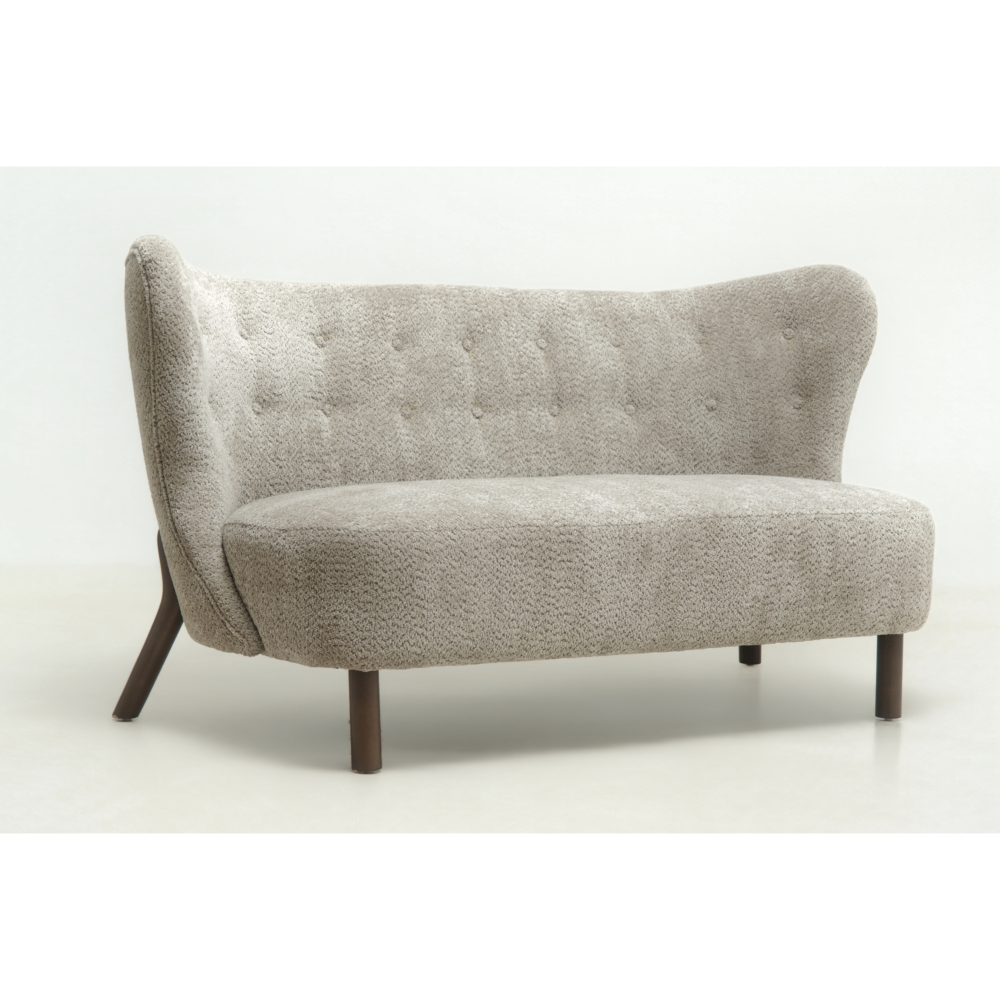 Christopher Knight Home - Chenille Upholstered Loveseat Sofa with Curved Backrest 57.9" Accent Sofa