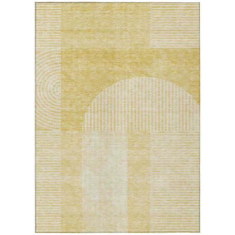 Machine Washable Indoor/ Outdoor Chantille Modern Deco Rug