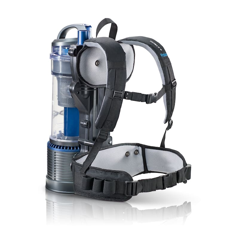Prolux Lightweight Bagless Backpack Vacuum w/ Power Nozzle and 5yr Warranty - 11"x14"x22"