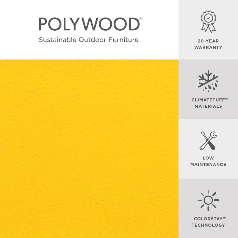 POLYWOOD Classic Plastic Outdoor Adirondack Chair