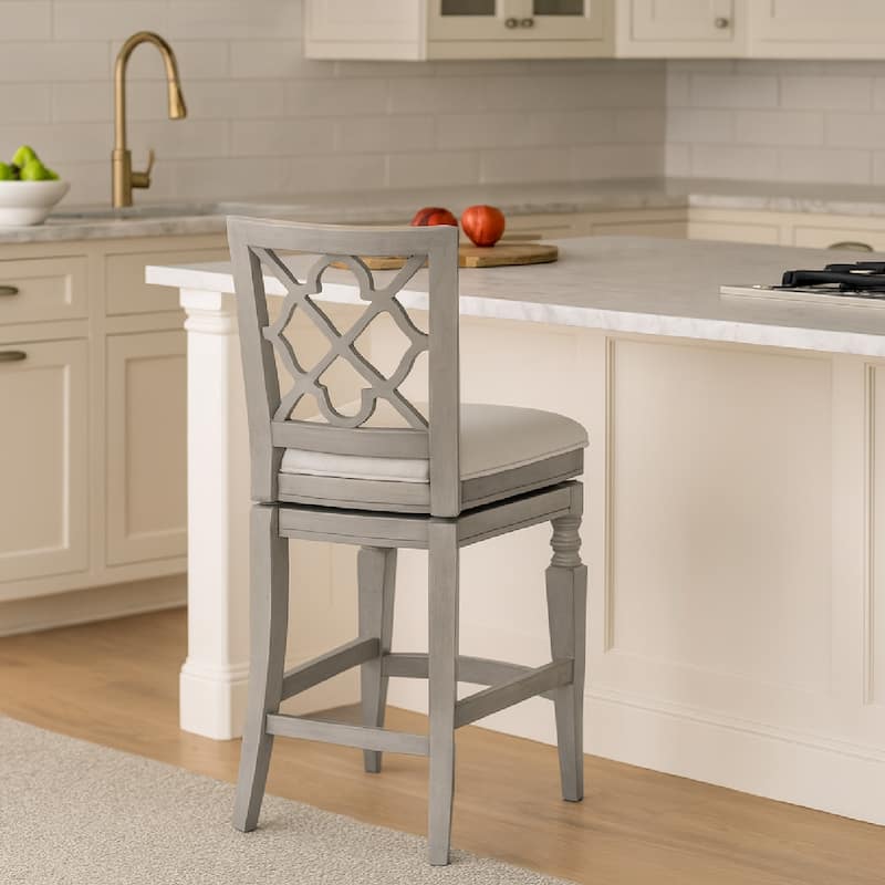 Maven Lane 31" Highland Swivel Bar Height Kitchen Stool