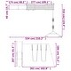 preview thumbnail 15 of 19, vidaXL Swing Set Outdoor Backyard Wooden Playground Equipment for Kids Age 3-8