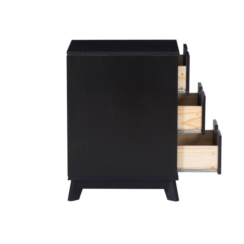 Purcell 4-Piece Bedroom Set with 6-Drawer Dresser and 2 Nightstands