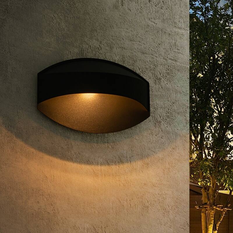 Farmhouse 1-Light Iron Outdoor Wall Sconce for Porch Gate Garden Lamp