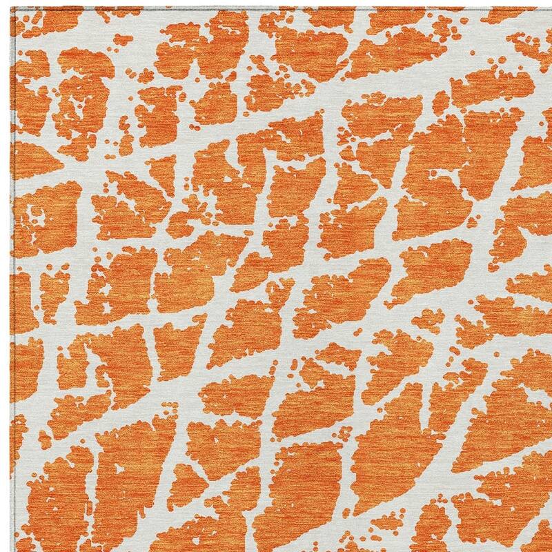 Nalu Artistic Abstract Weather Resistant Classic Meets Modern Outdoor Rug