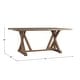 preview thumbnail 10 of 16, Benchwright Rustic Pine Trestle Accent Dining Table by iNSPIRE Q Artisan