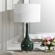 preview thumbnail 3 of 5, Uttermost Essex Green Glass Table Lamp - 27.25" H X 15" W X 15" D