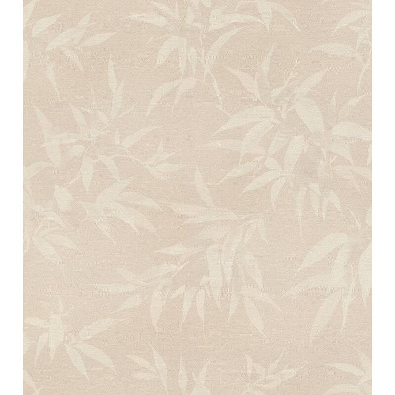 Advantage Minori Beige Leaves Wallpaper - 20.9in x 396in x 0.025in - 20.9in x 396in x 0.025in