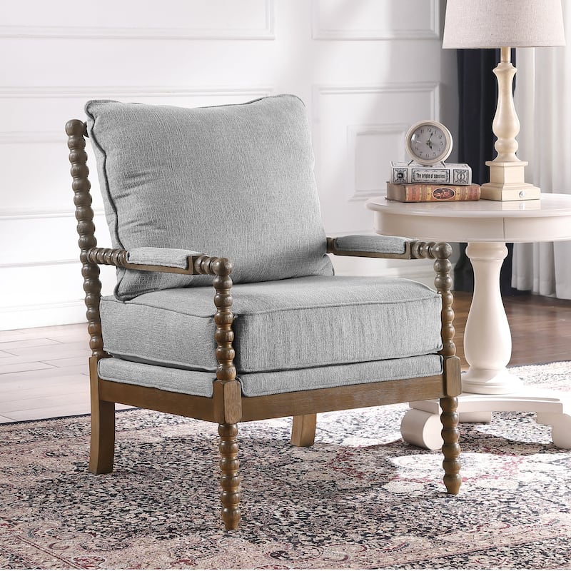 Morden Fort Modern Spindle Chair, Accent Chair for Livingroom