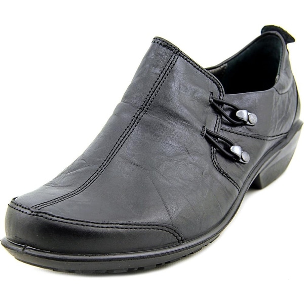 Romika Citylight 45 Women Round Toe Leather Black Loafer
