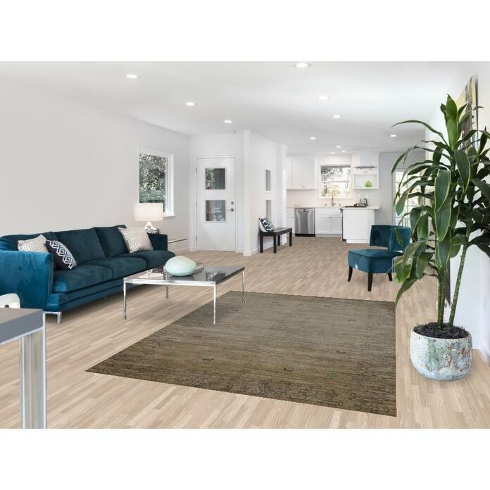 Gabbeh Indian Area Rug Hand-Knotted Oriental Brown Wool Carpet - 5'4" x 7'7"