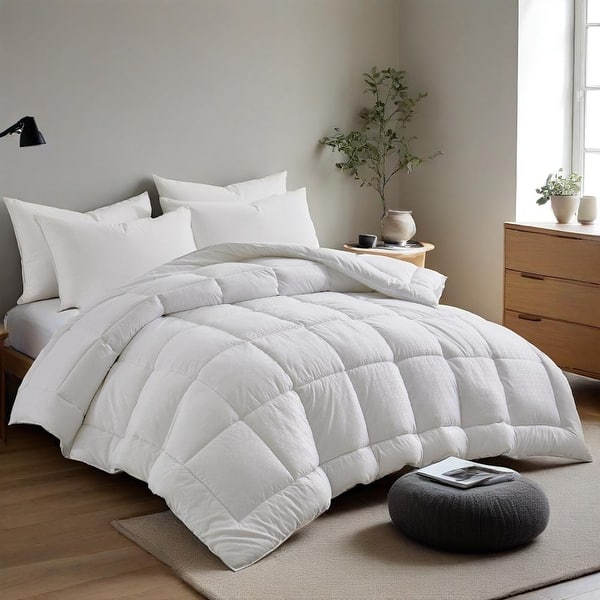 slide 2 of 6, All Season Down Alternative Comforter Duvet Insert with Jacquard Cover