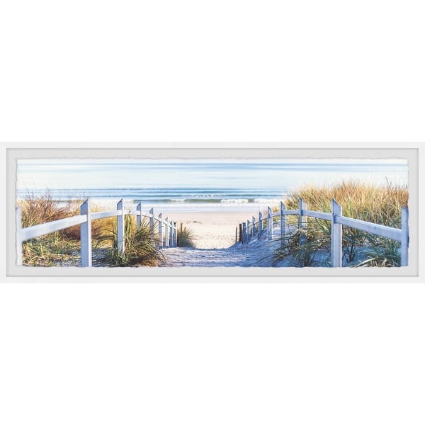 slide 2 of 9, 'Path to the Beach II' Framed Painting Print