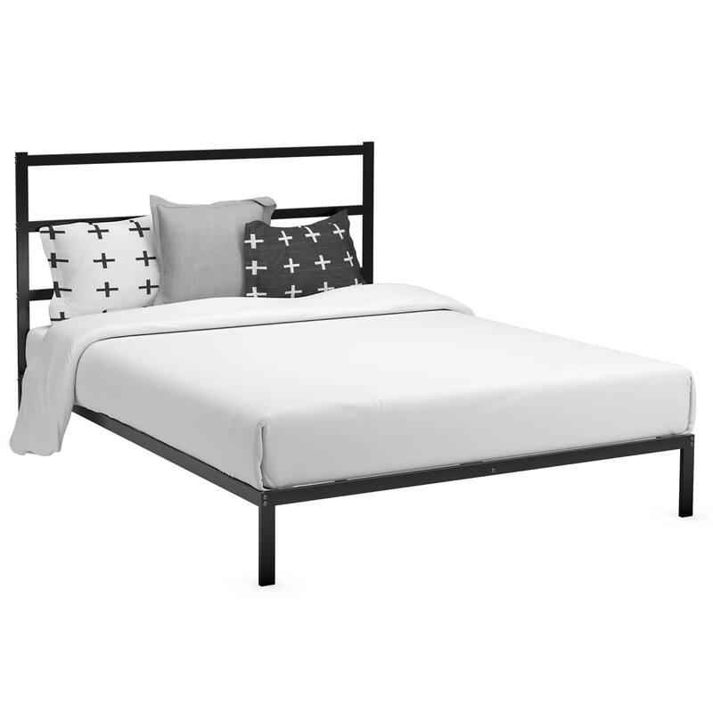 Costway Twin/Full Metal Bed Platform Frame Heavy Duty Mattress